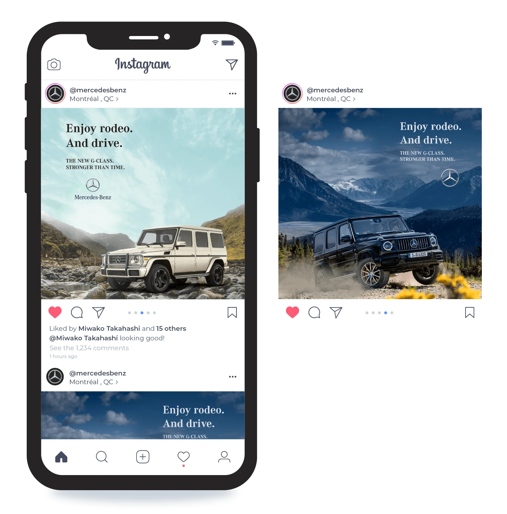 Mercedes Benz Instgram